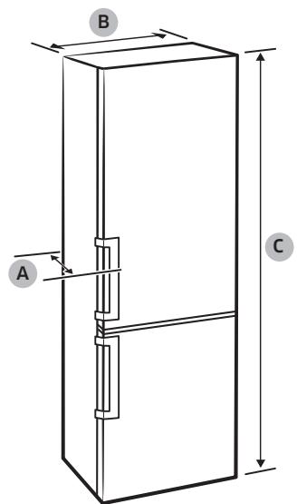 SAMSUNG rb34c602dsa - Dégagement - 2