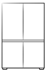 SAMSUNG rb34c602dsa - Installation en duo (modèles applicables uniquement) - 1