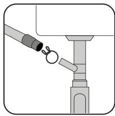 BEKO LVV1347W - Raccordement du conduit d'évacuation - 1