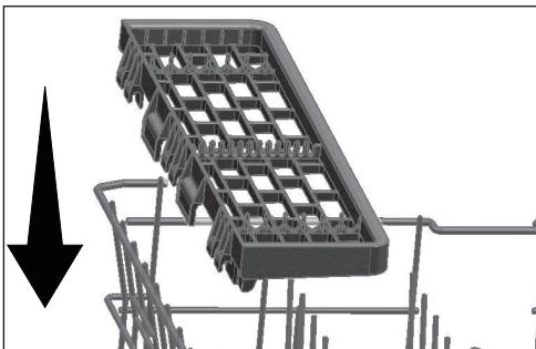 BEKO LVV1347W - Support multifonction du panier supérieur - 3