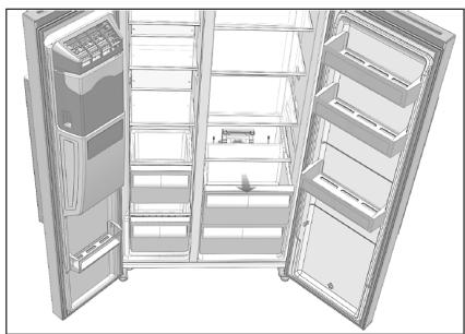 FRIGIDAIRE FRSBS90WDIXE - Démontage des portes - 17