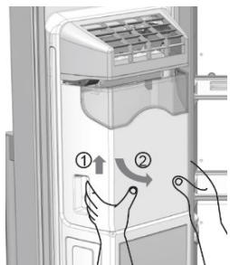 FRIGIDAIRE FRSBS90WDIXE - Pour enlever leseau à glace - 1