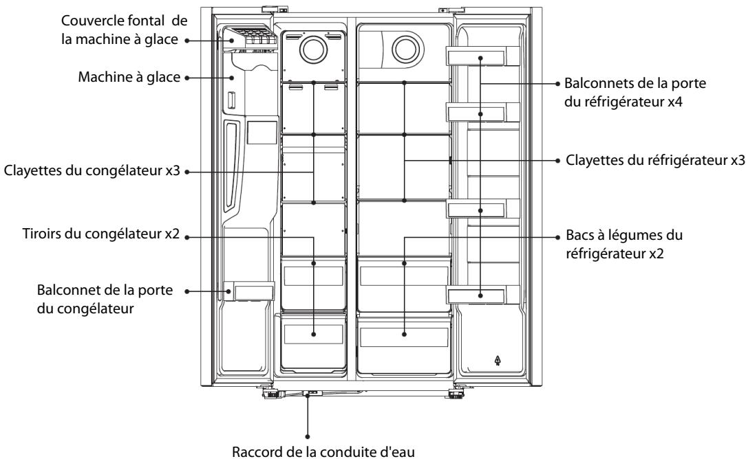 FRIGIDAIRE FRSBS90WDIXE - Compartment du réfrigérateur - 1