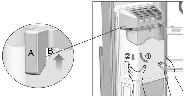 FRIGIDAIRE FRSBS90WDIXE - Pour installer leseau à glace - 1