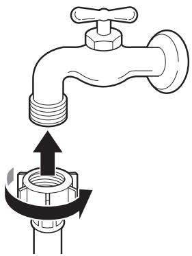 LG F964R35WRS - Raccordement du tuyau au robinet d'eau - 1