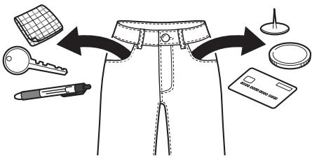 LG F964R35WRS - Vérifier les vêtements avant le chargement - 1