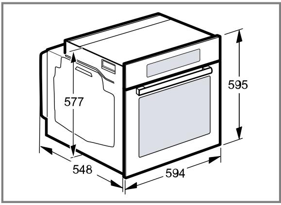 NEFF B6ACH7AG3 - Dimensions de l'appareil - 1