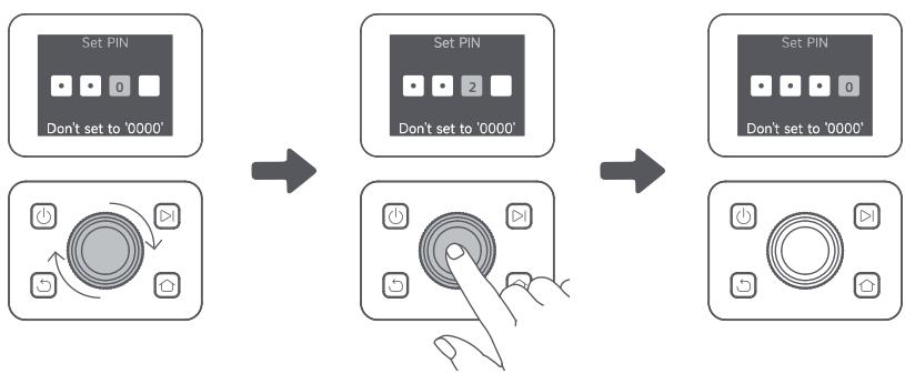 DREAME A1 pro - Spécifier le code PIN - 1