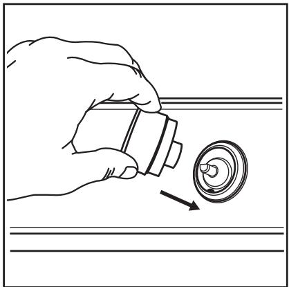 AEG HDB64623NB - Remontez la rondelle, le joint et la manette. - 1