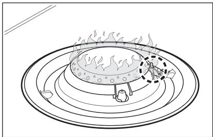 AEG HDB64623NB - Flamme pilote - 1