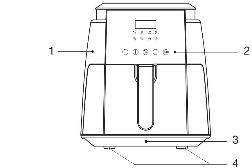 ESSENTIELB EAF1 - Cuiseur à air chaud / Airfryer / Freidora de aire / Heißluftfritteuse / Heteluchstkoker EAF1 - 2