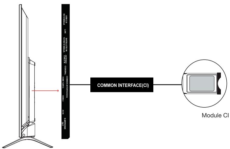 ESSENTIELB 32HD-A7000 - Branchement d'un module CI - 1