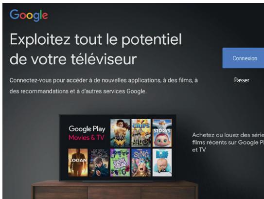 ESSENTIELB 32HD-A7000 - Connexion au compte Google™ - 1