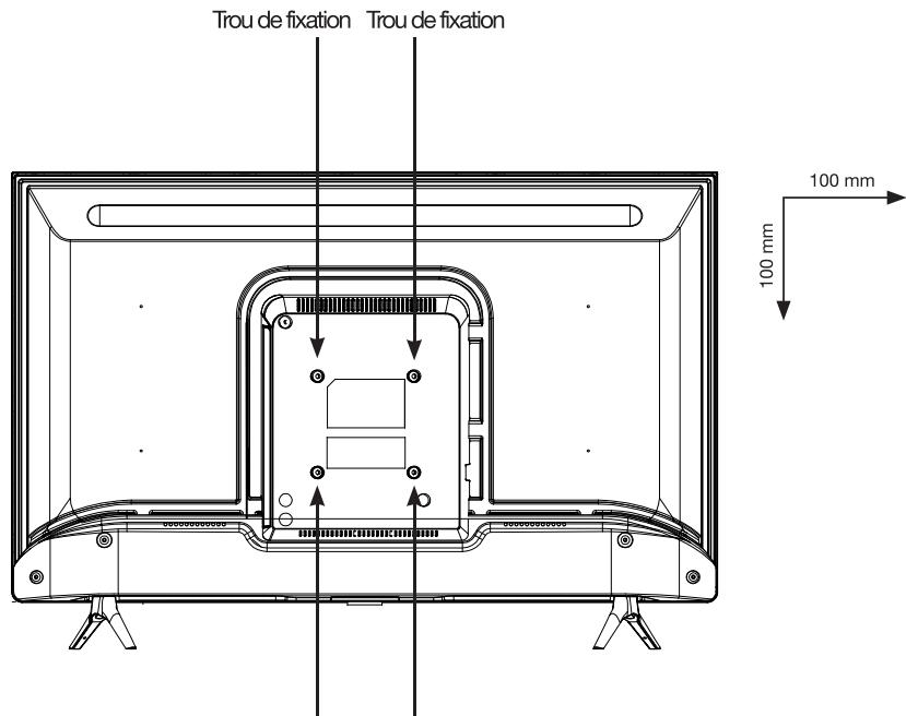 ESSENTIELB 32HD-A7000 - installation d'un support mural - 1