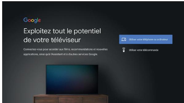 ESSENTIELB 32HD-A7000 - Connexion au compte Google™ - 2