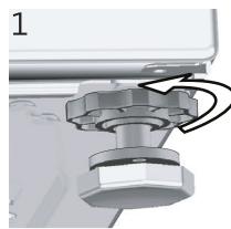 LISTO LT612L1b - Réglage des pieds - 1