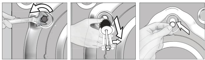 LISTO LT612L1b - Retrait des vis de bridage - 2