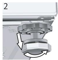 LISTO LT612L1b - Réglage des pieds - 2
