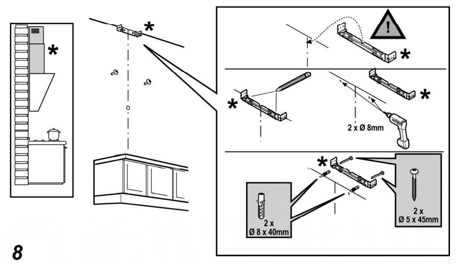 ESSENTIELB EHDD 914ni - Pour fixer la hotte au mur - 7