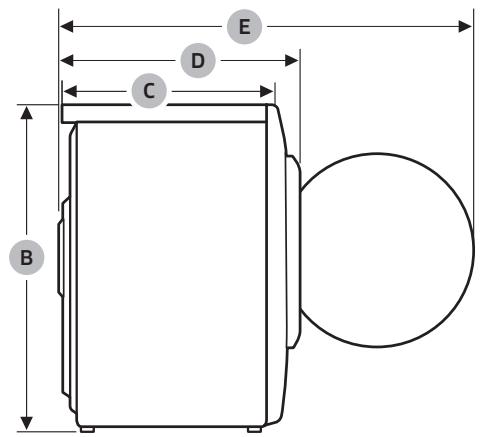 SAMSUNG WW80CGC04DAH - Fiche de caractéristiques techniques - 2