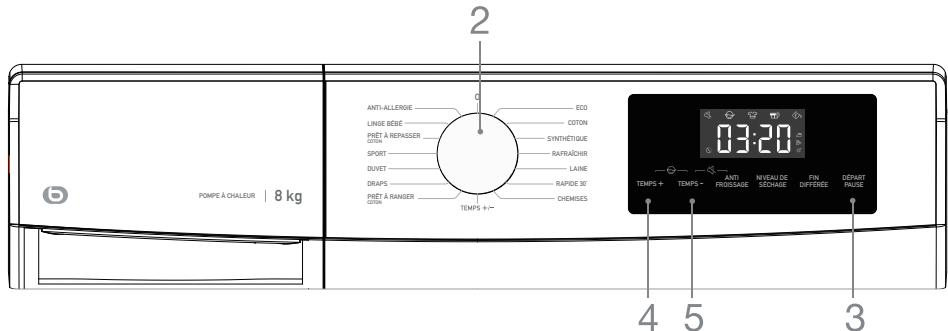 ESSENTIELB ESLHP8-4b - Choisir les réglages et fonctions additionnels - 1