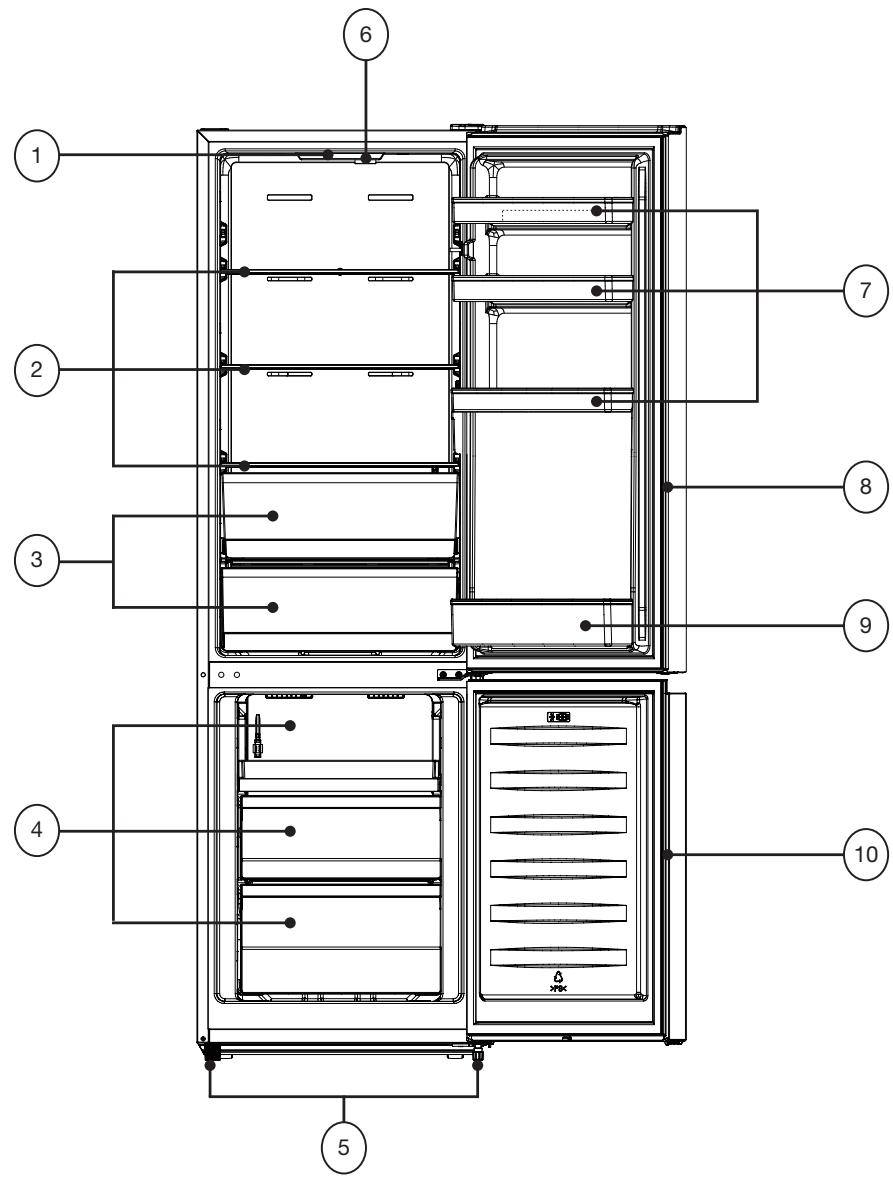 ESSENTIELB ERCV180-55hiv1 - Réfrigérateur combiné / Combi fridge / Kuhl-Kombination / Koel-vriescombinatie ERCV180-55hiv1 - 2