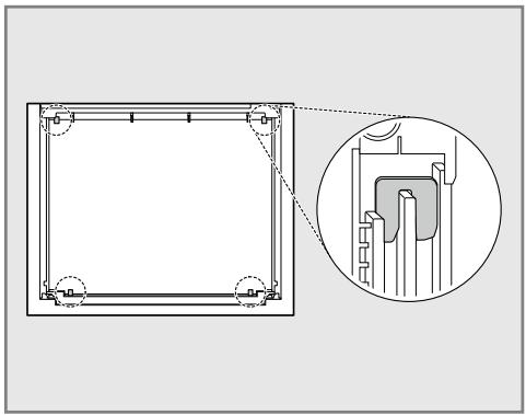 LG WS9D7673CB Instaview - Assemblage du panneau de verre - 2