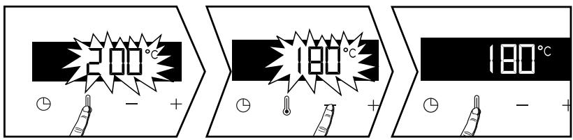 DE DIETRICH DFP7100X - - Modification de la température - 1