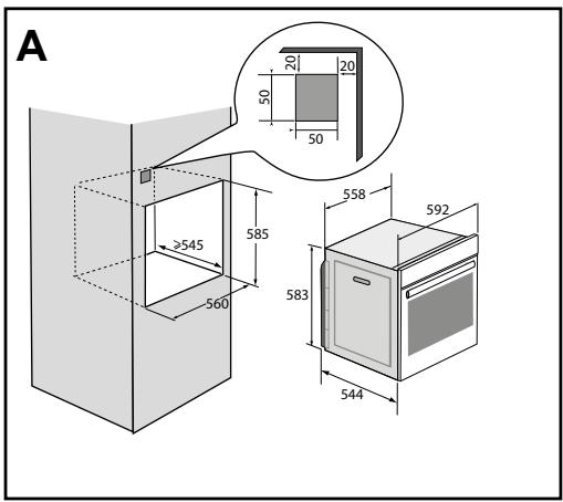 DE DIETRICH DFP7100X - CHOIX DE L'EMPLACEMENT ET ENCASTREMENT - 1