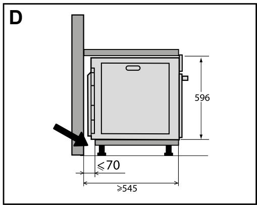 DE DIETRICH DFP7100X - CHOIX DE L'EMPLACEMENT ET ENCASTREMENT - 4