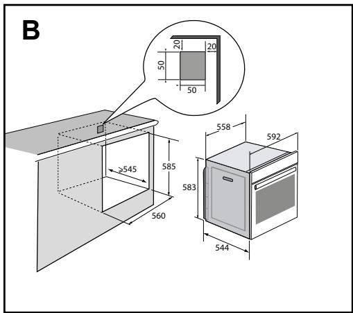 DE DIETRICH DFP7100X - CHOIX DE L'EMPLACEMENT ET ENCASTREMENT - 2