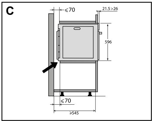 DE DIETRICH DFP7100X - CHOIX DE L'EMPLACEMENT ET ENCASTREMENT - 3