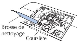 BROTHER FS40s - Retrait du tissu de la machine - 3