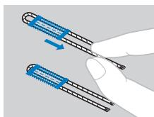 BROTHER FS40s - Couture de boutonnieres sur des tissus elastiques (Disponible sur les modèles comportant 35 points ou plus.) - 3