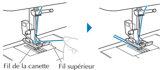 BROTHER FS40s - Faire sortir le fil de la canette - 4