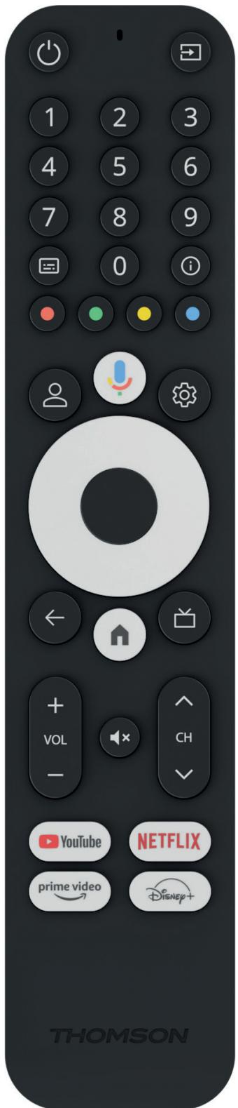 THOMSON 240G Box 4K avec Google TV - Telecommande - 1