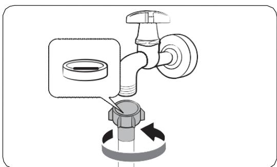 SAMSUNG WW11DB7B94GE - Raccordement à un robinet d'eau fileté - 1