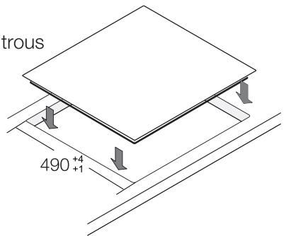 SAMSUNG NZ64T3706A1 - Installation du plan de travail - 8
