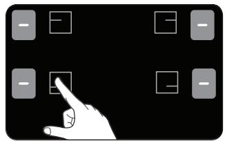 SAMSUNG NZ64T3706A1 - Choisir la zone de cuisson, régler la puissance - 1