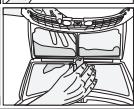 WHIRLPOOL CWD86MWBRFR - Filtre à fibres / surface interieure de la porte de chargement - 4