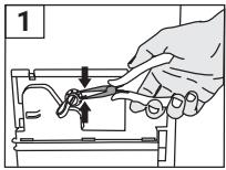 WHIRLPOOL CWD86MWBRFR - Raccordement du tuyau d'évacuation d'eau sur les produits dotés d'un dispositif de vaporisation - 1