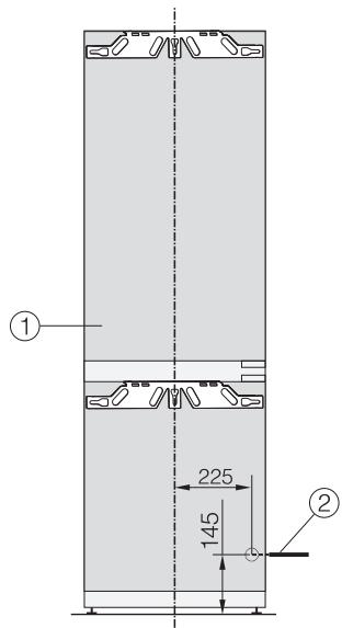 MIELE KFN 7764 C - Raccordements et aération et évacuation d'air - 1
