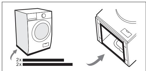 ESSENTIELB ELF1214-3b - Installer les patins anti-bruit - 1