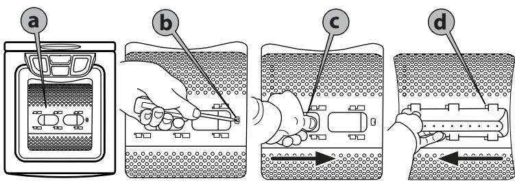 WHIRLPOOL ZENTDLRBX6252BSFR/N Silence - Récupérer un objet qui tombe entre le tambour et le caisson - 1