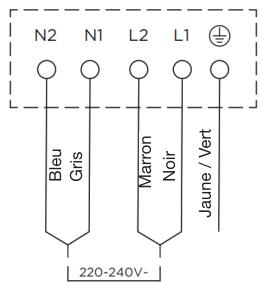 WHIRLPOOL ETI42 - Raccorder la plaque à l'alimentation électrique du secteur - 3