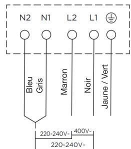 WHIRLPOOL ETI42 - Raccorder la plaque à l'alimentation électrique du secteur - 4