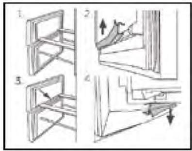 HAIER HDPR1618ANPK - Joints auxiliaires amovibles de la porte - 1