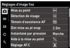 RICOH RICOH GR IV - Menu Réglages d'image fixe - 1