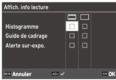 RICOH RICOH GR IV - Réglage des informations apparaisant pendant la prise de vue/lecture - 2