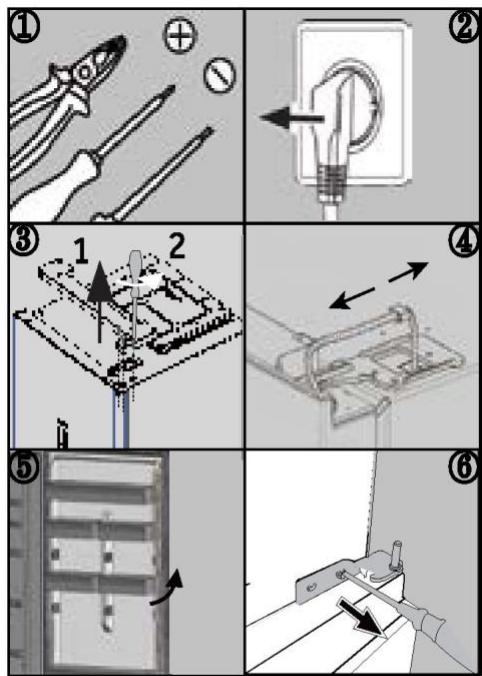 HAIER HTW5618CNMP - Étapes du montage - 1